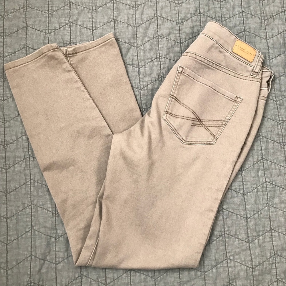 Aeropostale Tan High Waist Jegging